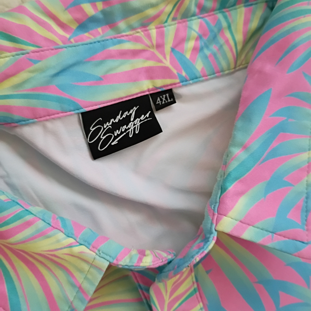 Sunday Swagger Kapalua Tropical Palms Golf Polo Shirt - Picture 4 of 4